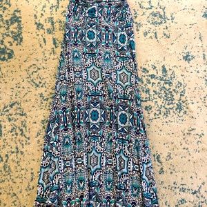 Small paisley blue skirt
